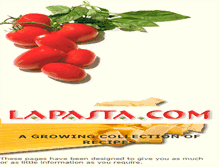 Tablet Screenshot of lapasta.com